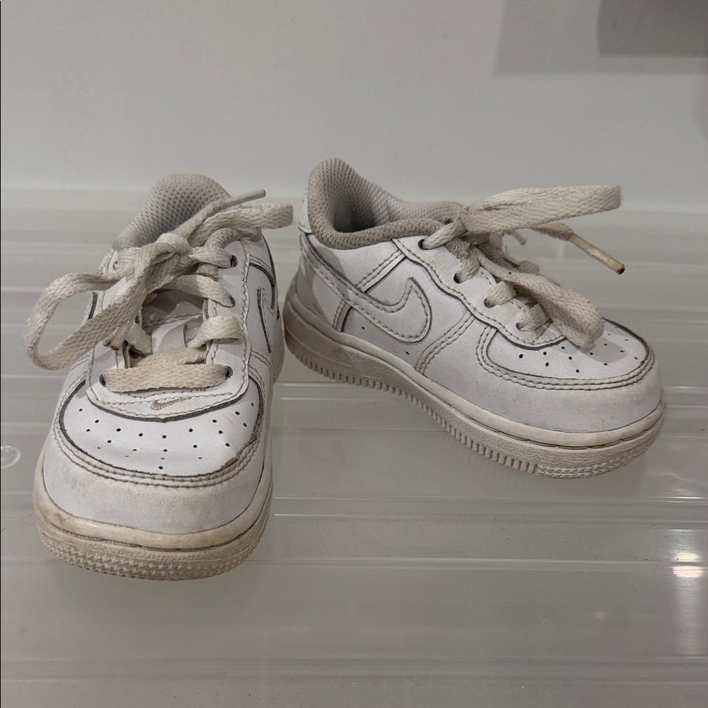 Nike Air Force 1 Low Retro TD 314194 117 Triple White - AF1 Toddler Size 5C